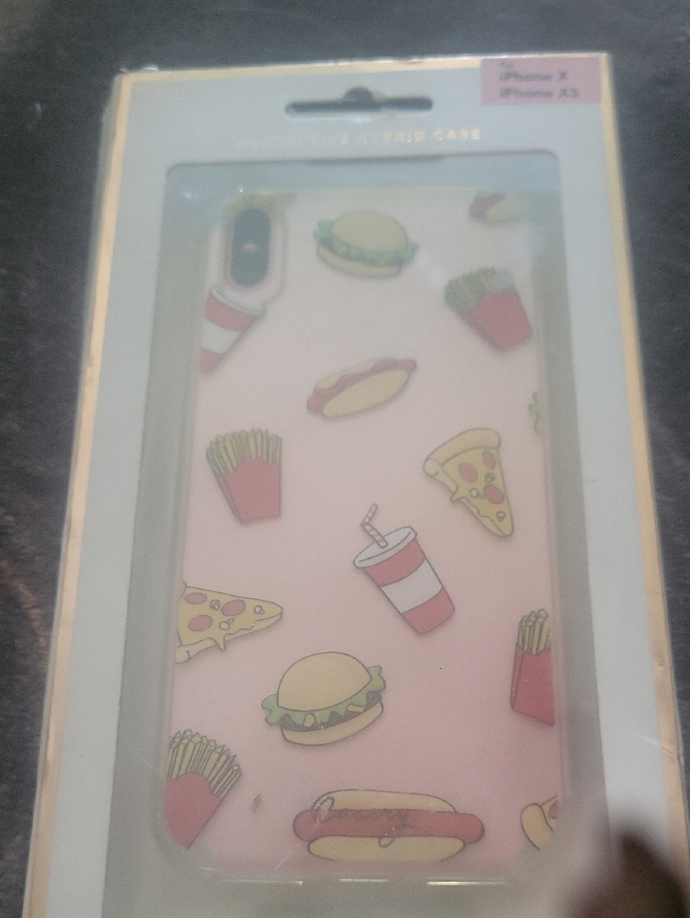 Iphone X Or Xs Protective Case , Motif Fun Fast Food Scratchless No Gaining Yum
